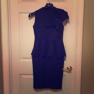 Black Peplum Dress